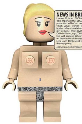 Step one: Members of No More Page 3 hope more advertisers will follow Lego's example.