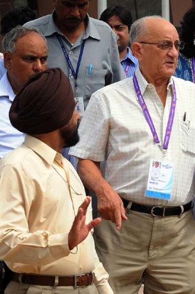 Commonwealth Games boss Mike Fennell in Delhi.