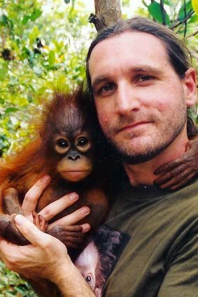 Leif Cocks is fighting to save orang-utans.