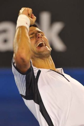Good night: Novak Djokovic on Tuesday.