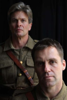 In the army now &#8230; Andrew George, front, as Harry ''Breaker'' Morant, with Mark Lee as his lawyer.