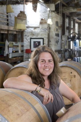 Shear brilliance ...  winemaker Sue Bell.