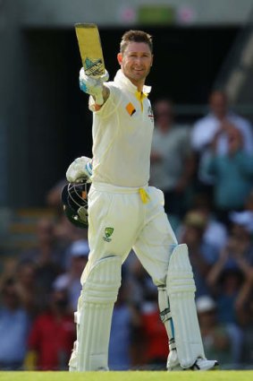 In a minority: Michael Clarke does well at the SCG.
