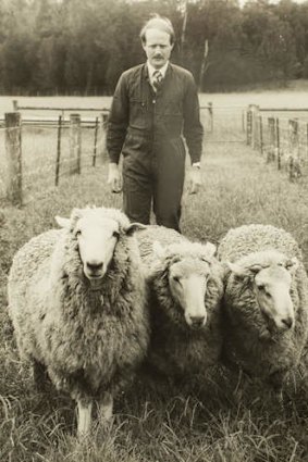 Country life: Leyonhjelm working as a technical services vet in 1984.