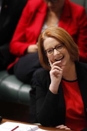 Show of confidence: Prime Minister Julia Gillard.