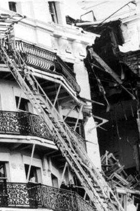 The Grand Hotel in Brighton after the 1984 IRA bombing.