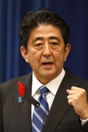 "We are wide open to receive the most advanced knowledge from overseas to contain the problem": Japan's Prime Minister Shinzo Abe.