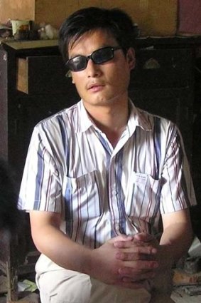 On the run &#8230; the activist Chen Guangcheng.