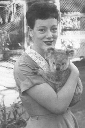 Murder investigation: Judith Bartlett, pictured here with a koala, went missing in 1964.