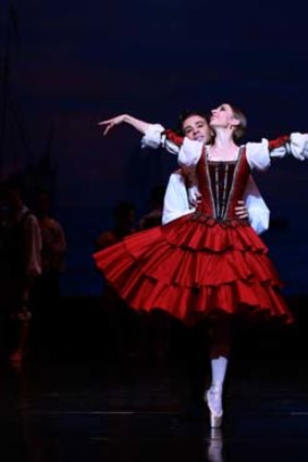 In costume: Camargo and Badenes in the dress rehearsal of <i>Don Quixote</i>.