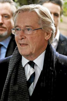 <i>Coronation Street</i> actor William Roache arrives at Preston Crown Court in northern England.