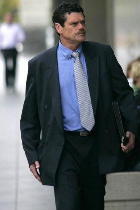 David Dench entering court.