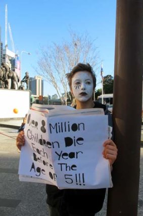A young man raises awareness of preventable deaths in third world countries.