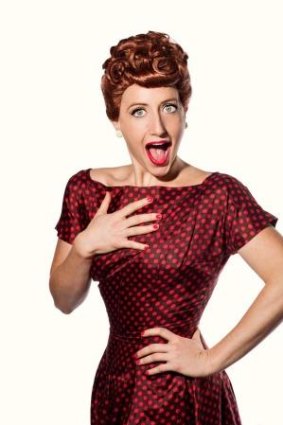 Elise McCann stars as Lucille Ball in the one-woman show "Everybody Loves Lucy".
