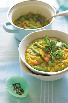 Lovin' spoonful … vegetable and barley soup.