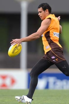 Cyril Rioli left training early in his final session before being named as substitute.