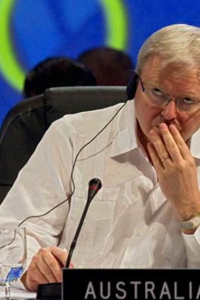 Missing in action on several big issues ... Kevin Rudd.