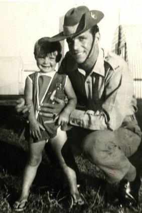 Missing for 42 years ... Cheryl Grimmer with her father.
