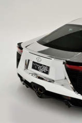 Wrapped: That's not real chrome on the Lexus LFA.
