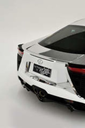 Wrapped: That's not real chrome on the Lexus LFA.