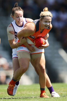 Britt Tully's AFLW experience with the Giants will be a boost for Canberra on Saturday.