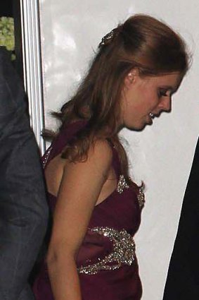 Princess Beatrice attending the after party.