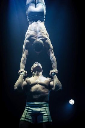 The Hand balance Act from Spiegelworld's <i>Absinthe</i>. 