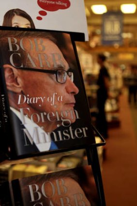 Former foreign minister Bob Carr's book of his time in the role.