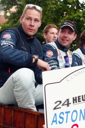 Crash horror: Danish driver Allan Simonsen at Le Mans.