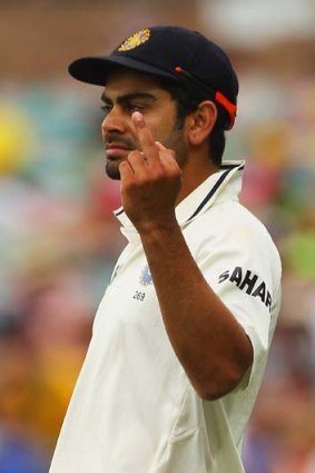 What do Virat Kohli and the BCCI have in common? They have both given Australians the bird. Kohli made a century on Sunday, but we cannot publish pictures of his innings due to a dispute with the BCCI over the supply of photographs.