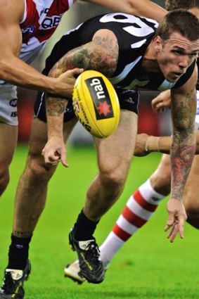 Collingwood's Dane Swan is at his peak.