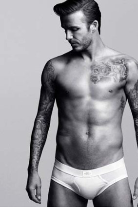 David Beckham in the H&M advert.