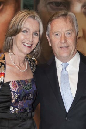 Mindy Allen and Andrew Fraser at the <i>Killing Time</i> premiere.