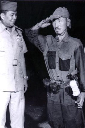Long war: Hiroo Onoda surrenders on Lubang Island, the Philippines, in 1974.