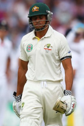 Lack of trust: Usman Khawaja was given out in Manchester despite there being no evidence the ball touched his bat.