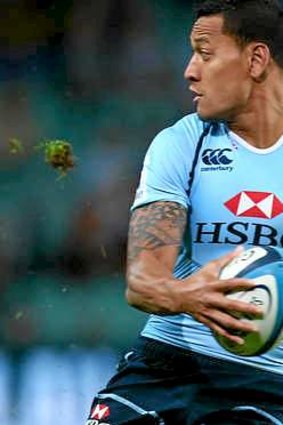 Defecter: Israel Folau left NRL to try AFL and rugby.