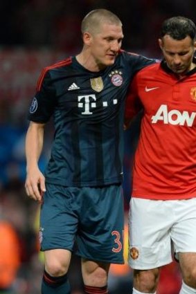 Bayern Munich's German midfielder Bastian Schweinsteiger .