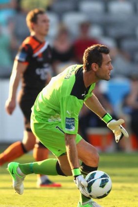Brisbane Roar goalkeeper Michael Theo.