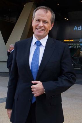 Falling in the leadership approval poll: Opposition Leader Bill Shorten.