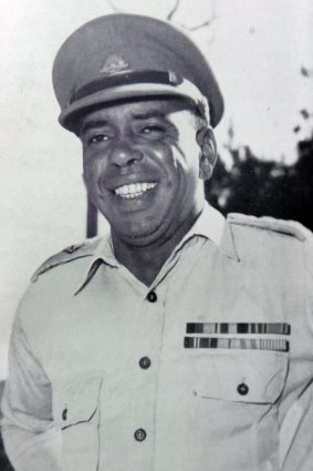 Captain Reg Saunders, Australia's first Indigenous army officer.
