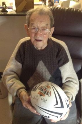 Everywhere man ... Wests fullback Bill Keato died this week, aged 93.