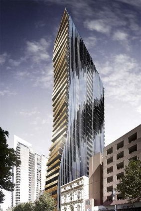 The proposed apartment tower.
