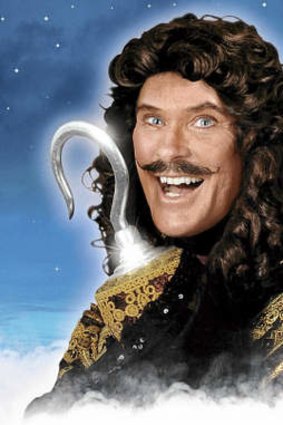 Going Hoff … Hasselhoff as Captain Hook in "Peter Pan".