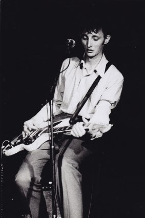 Rowland S. Howard with the guitar that is now part of the Music Vault.