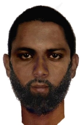 A computer-generated image of a man police want to speak to.