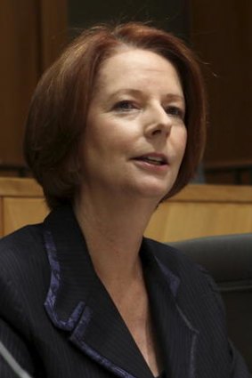 Prime Minister Julia Gillard at the inaugural COAG Business Advisory Forum yesterday.