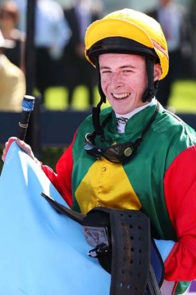 Laughing: Harry Coffey has been riding a steady stream of winners.