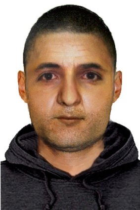 A computer image of the man police wish to question.