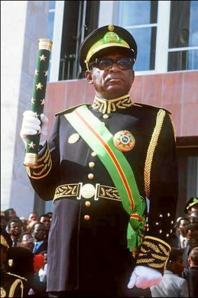 On the CIA payroll: Zaire's Mobutu Sese Seko, in 1984.