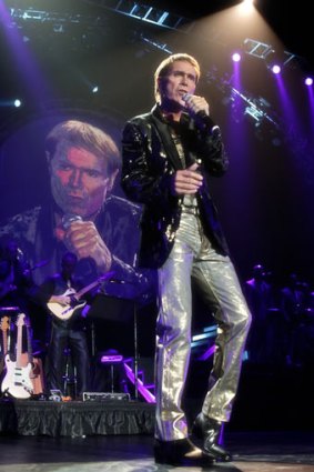 Sir Cliff Richards performs at the Brisbane Convention and Exhibition Centre on Saturday, Feb. 3.